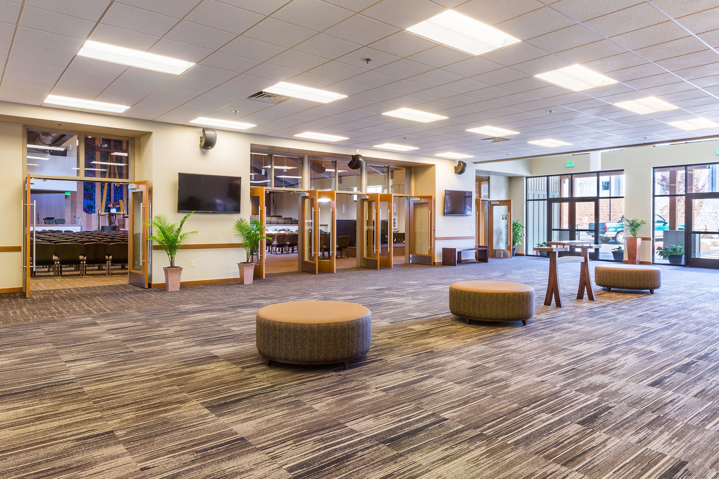 church flooring carpet tile