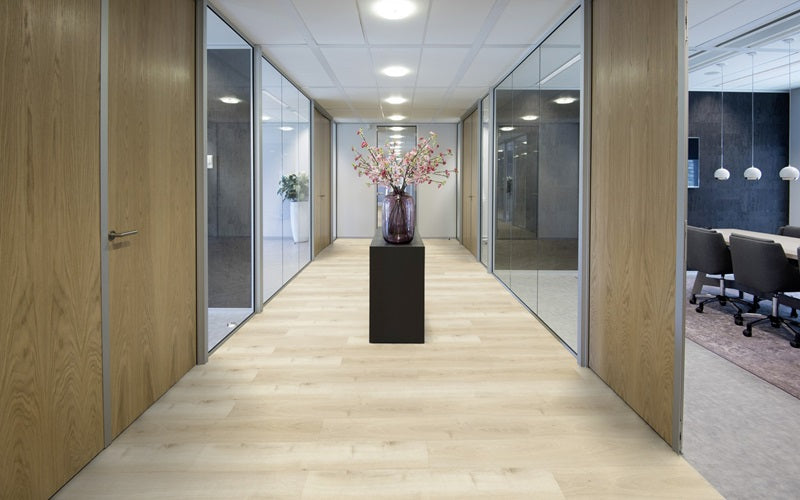NovaFloor Vinyl Plank Flooring Corridor Space In Dansbee HDC Pearl