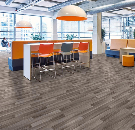 Forbo Smoked Walnut Heterogeneous Sheet Vinyl 10077 Flotex Natural (79" Width)