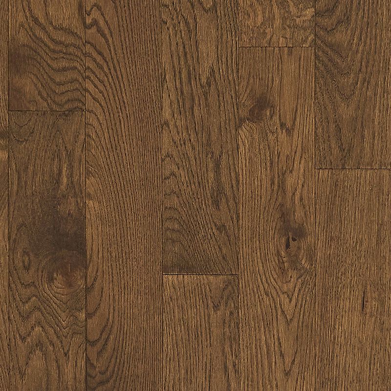 Mohawk TecWood Essentials Magnolia Path WEK55-868 Heirloom Brown Oak 5" x Random Lengths up to 47.24" Engineered Hardwood – product image showing size, style, and brand details.
