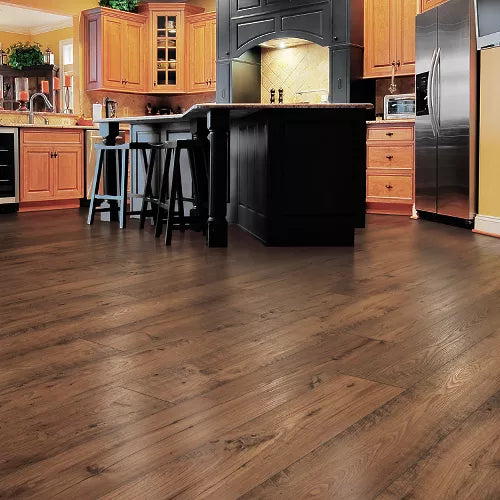 Mohawk Cedar Chestnut Laminate CDL74-02W RevWood Select Rare Vintage 7.5" x 54.34" (19.76 SF/Box) — room view