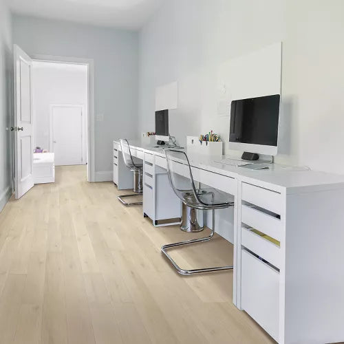 Mohawk Terrace Oak Laminate CDL87-02 RevWood Plus Bellente 7.5" x 54.34" (19.76 SF/Box) — room view