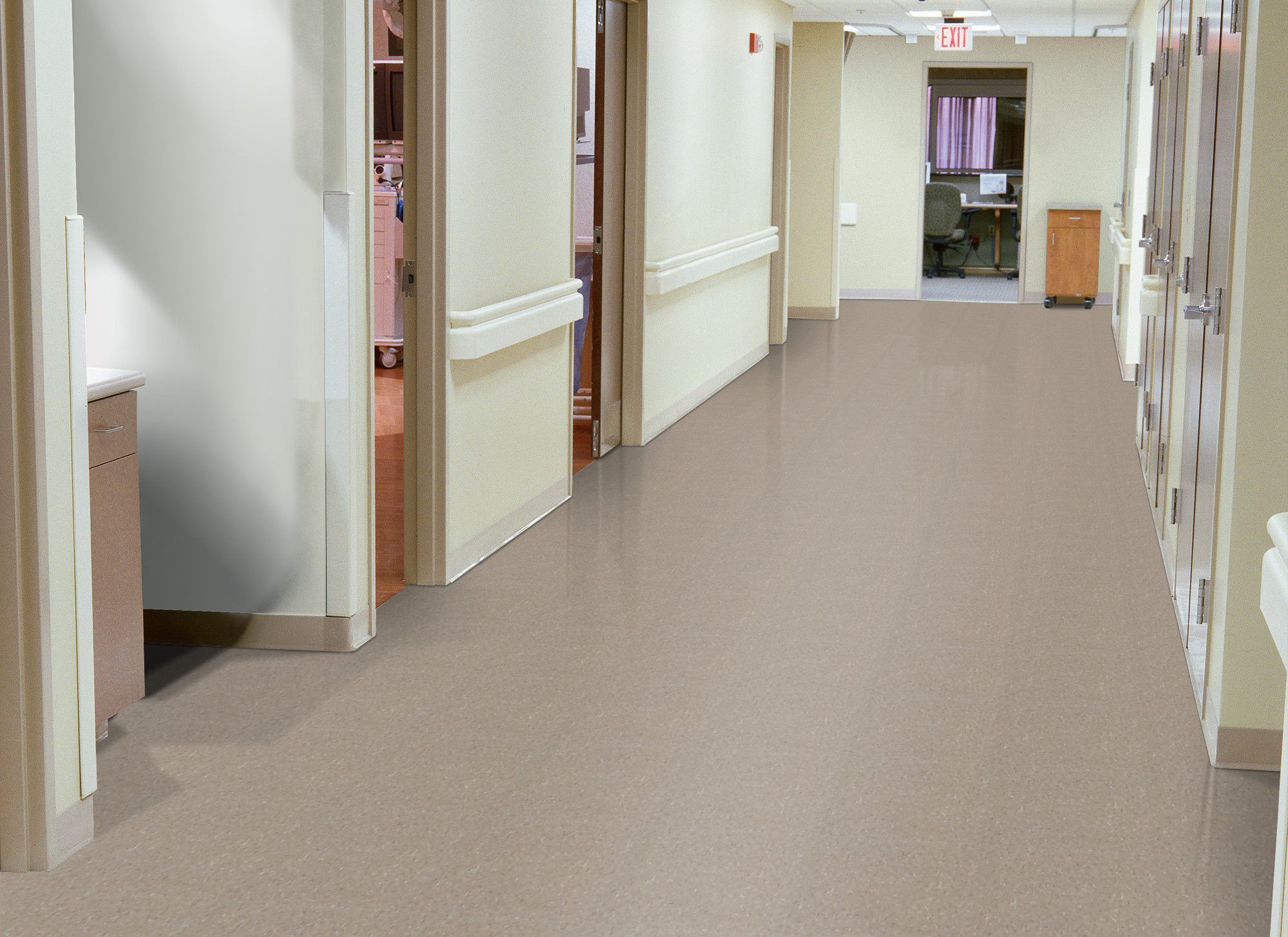 Armstrong 51804 Earthstone Greige Standard Excelon Imperial Texture Vinyl Composition Tile VCT 12" x 12" (45 SF/Box)