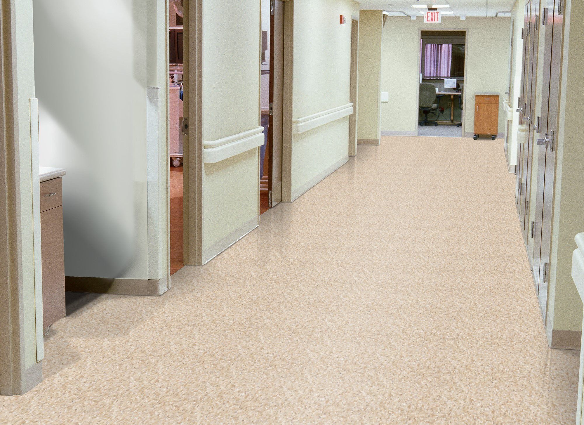 Armstrong 51830 Cottage Tan Standard Excelon Imperial Texture Vinyl Composition Tile VCT 12" x 12" (45 SF/Box)
