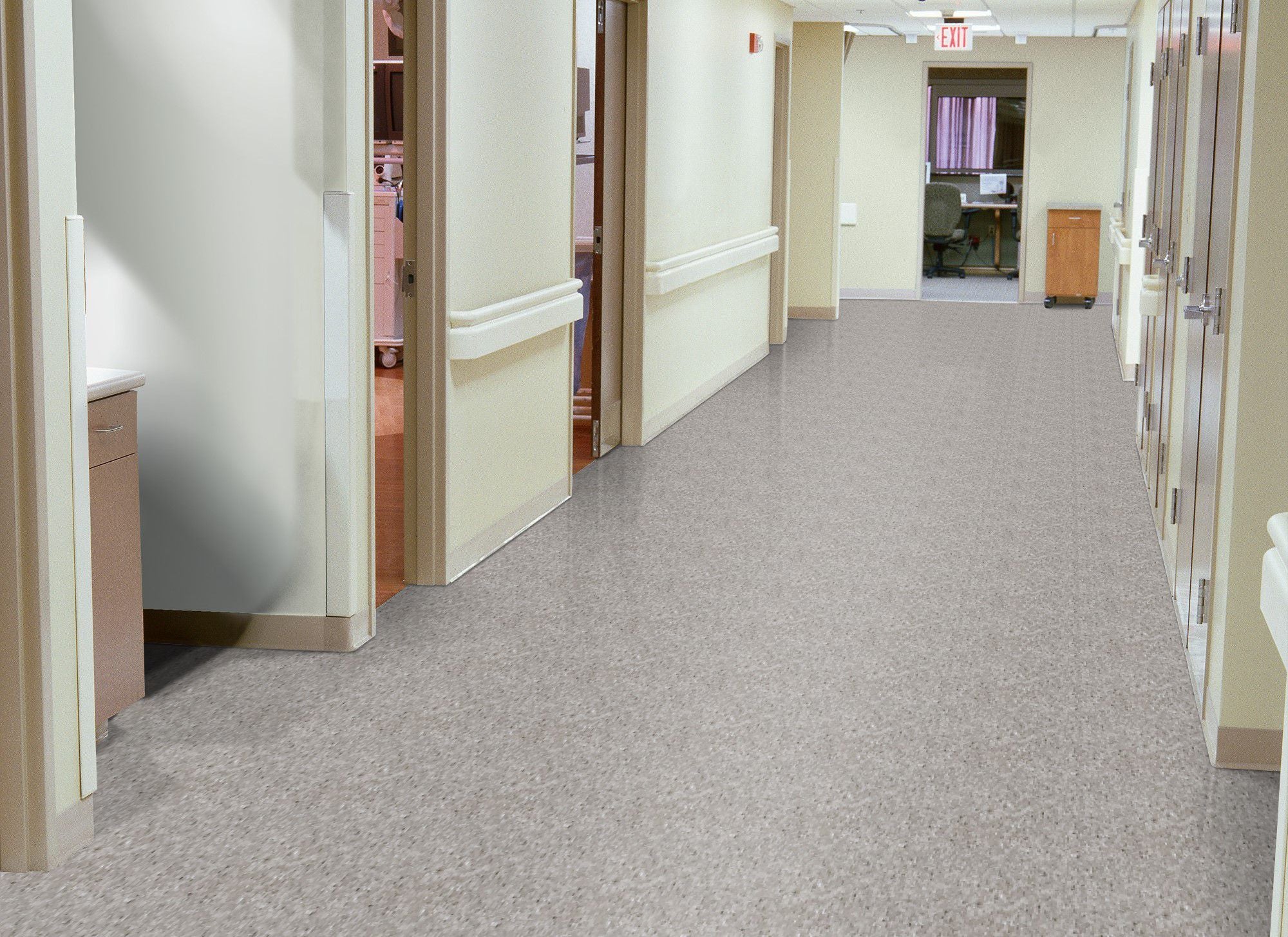 Armstrong 51927 Field Gray Standard Excelon Imperial Texture Vinyl Composition Tile VCT 12" x 12" (45 SF/Box)