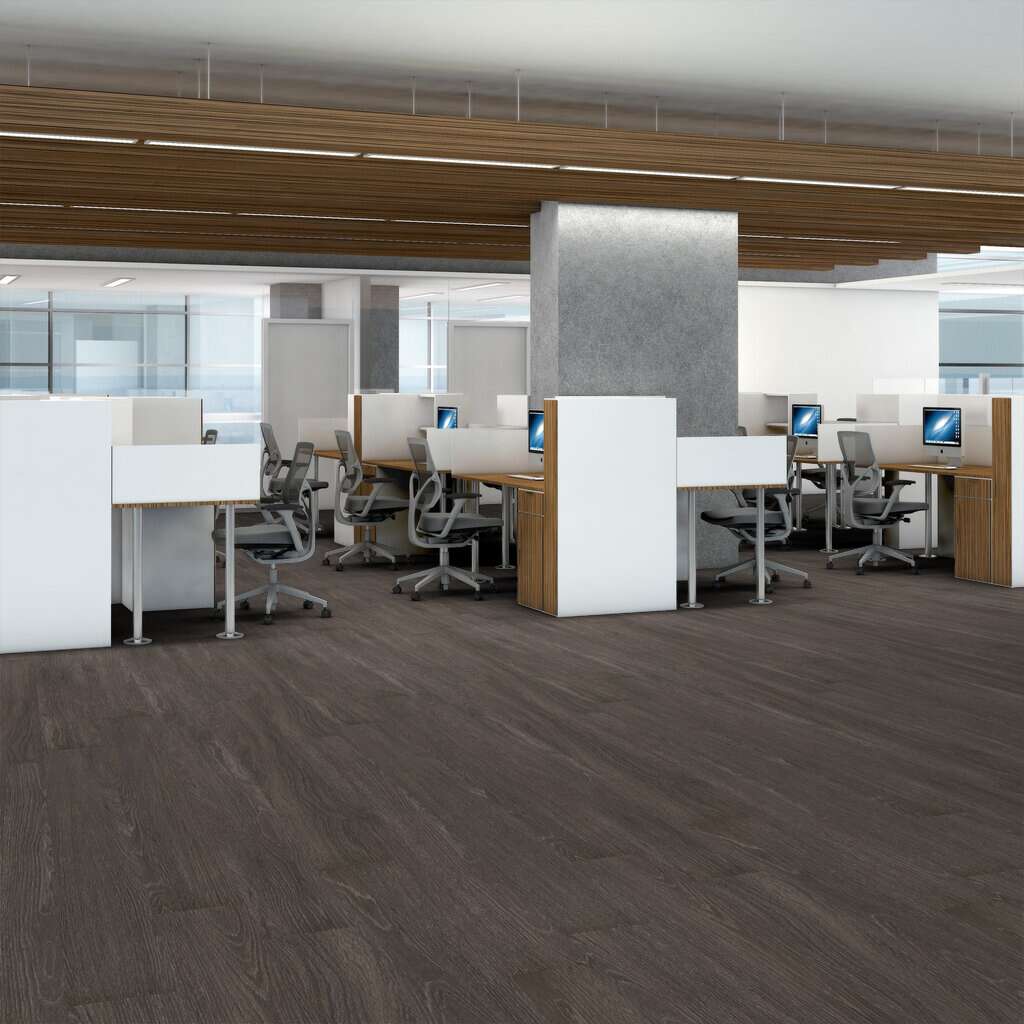 Shaw Symbiotic 30 5M304-00564 Carbon 5.96" X 48" Vinyl Plank