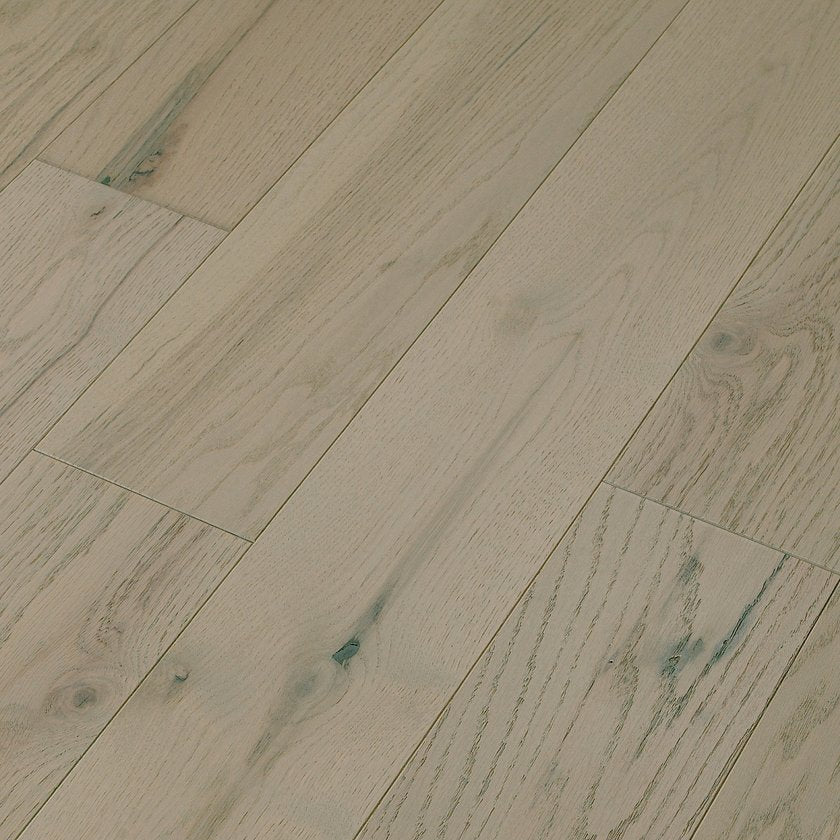 Shaw Exploration Oak SW713-01089 Harbor 6.38" x Random Lengths Engineered Sliced Wire Brushed Oak Hardwood Flooring (30.48 SF/Box)