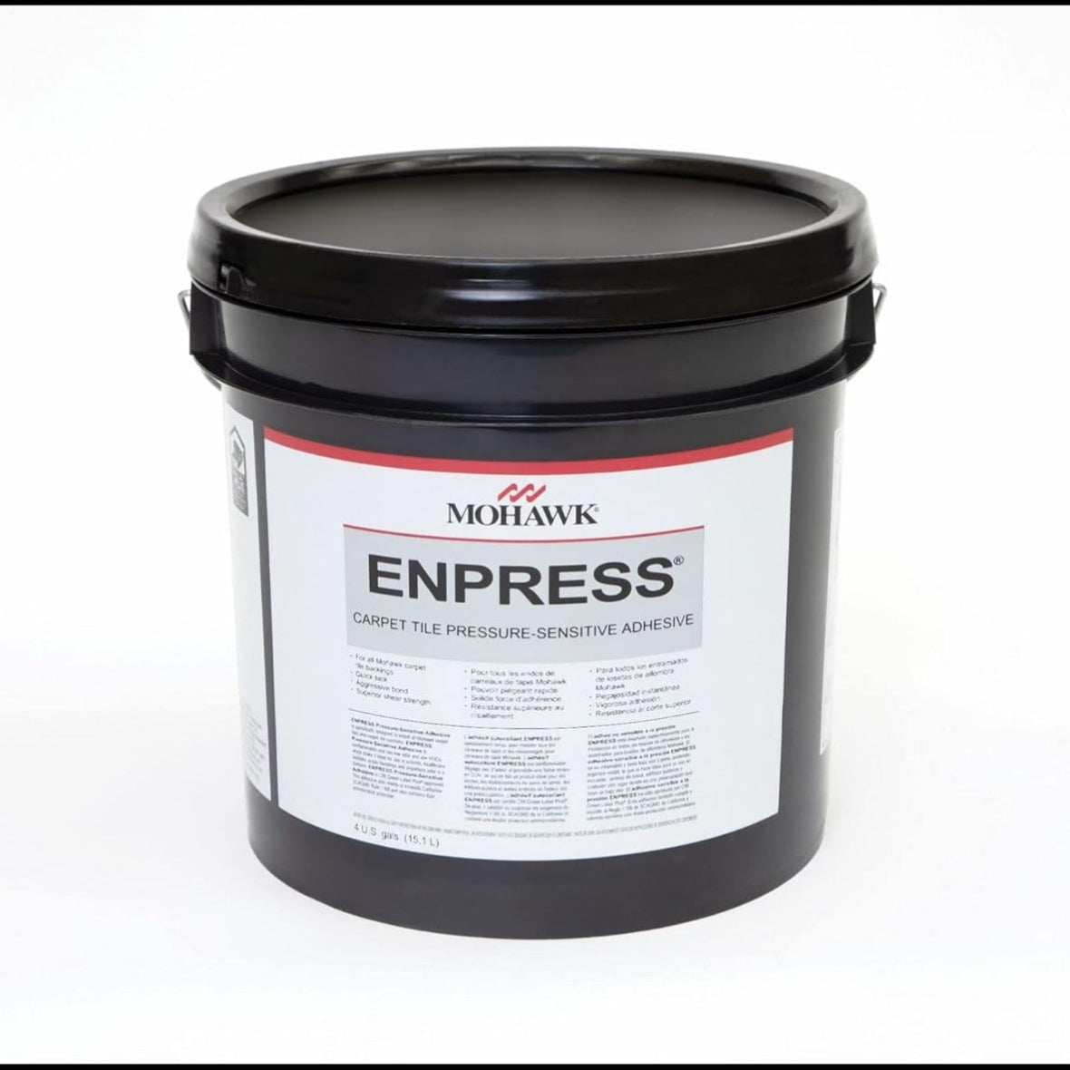 - Mohawk Enpress M004R Carpet Tile Adhesive 4 Gallon Pail Covers