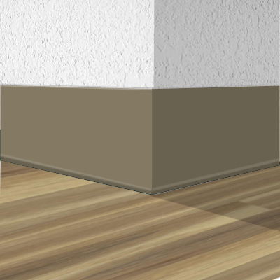 Shaw Vinyl Wall Base 5935M-00014 Barley 4" x 4' Pieces (30 Pcs. / Box) by .080' Cove (with Toe)