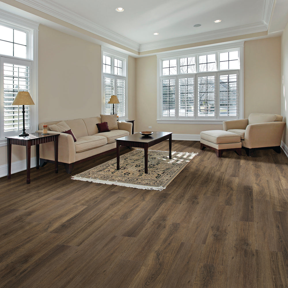 Congoleum Triversa Prime Brown Glaze TX031 SPC Luxury Vinyl Plank SmartLock Clic System 7" x 48" (23.9 SF/Box)