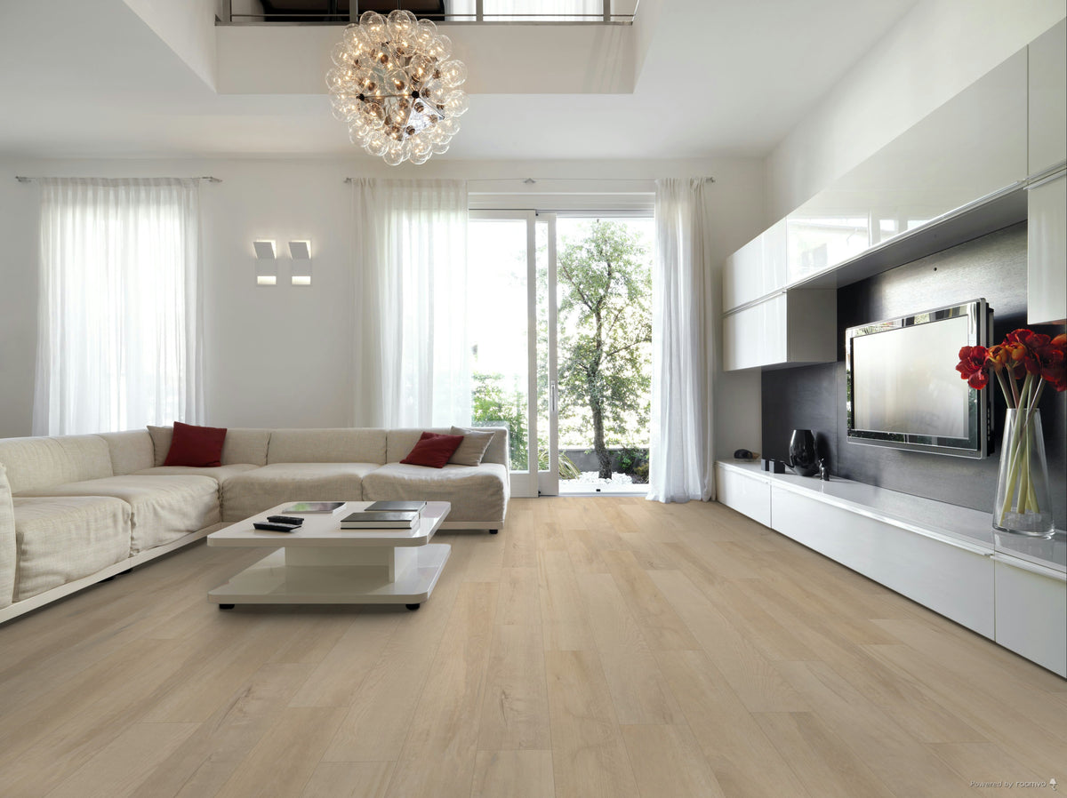 COREtec Grande Makkah Oak WPC Vinyl Plank Flooring VV662-05012 LVP Originals Premium 9" x 28", 55" and 82" Varying Length (20.67 SF/Box) — room view