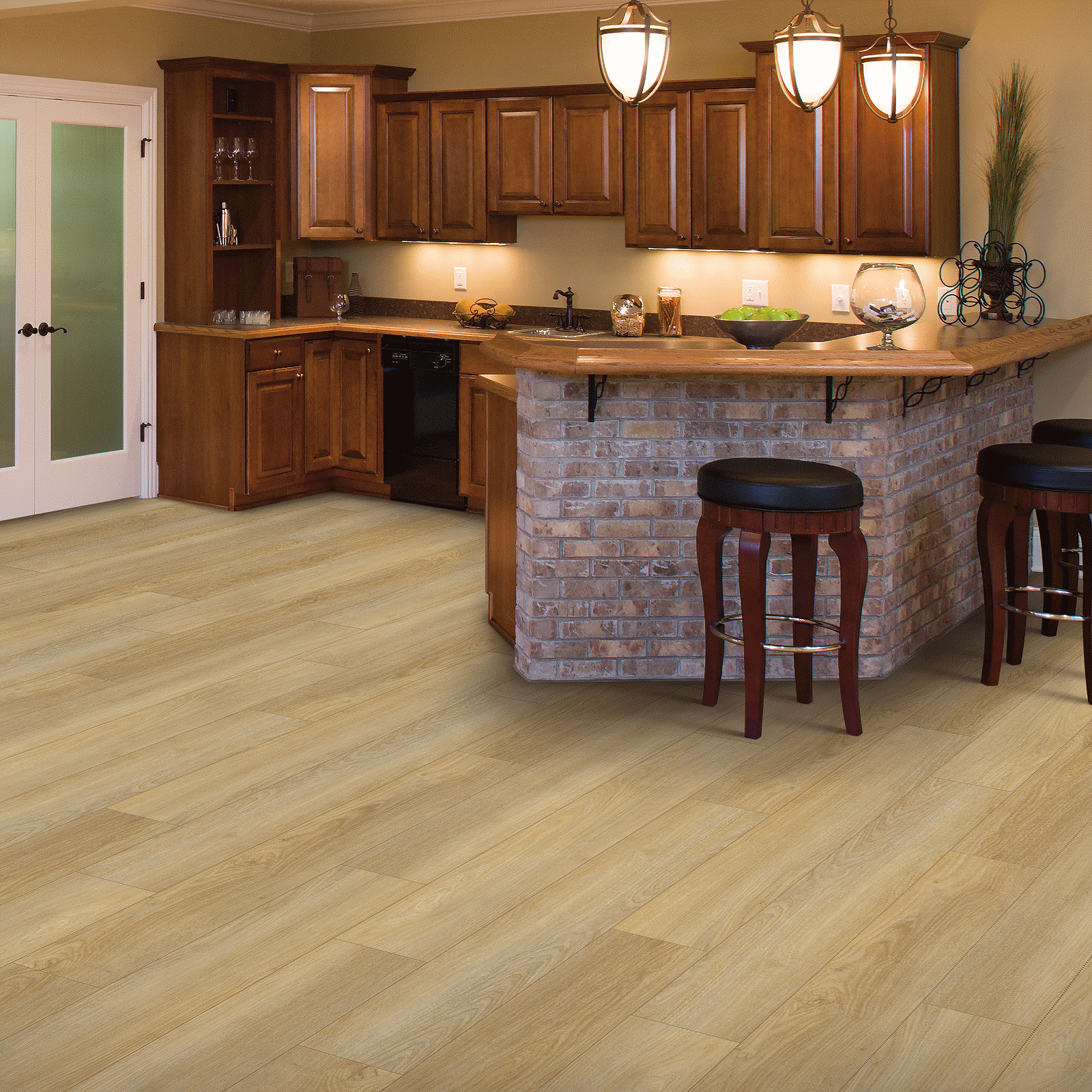 Mohawk Coffee House Tan Vinyl Plank DRS21-320 SolidTech Essentials Discovery Ridge 6" x 48" (32.15 SF/Box)