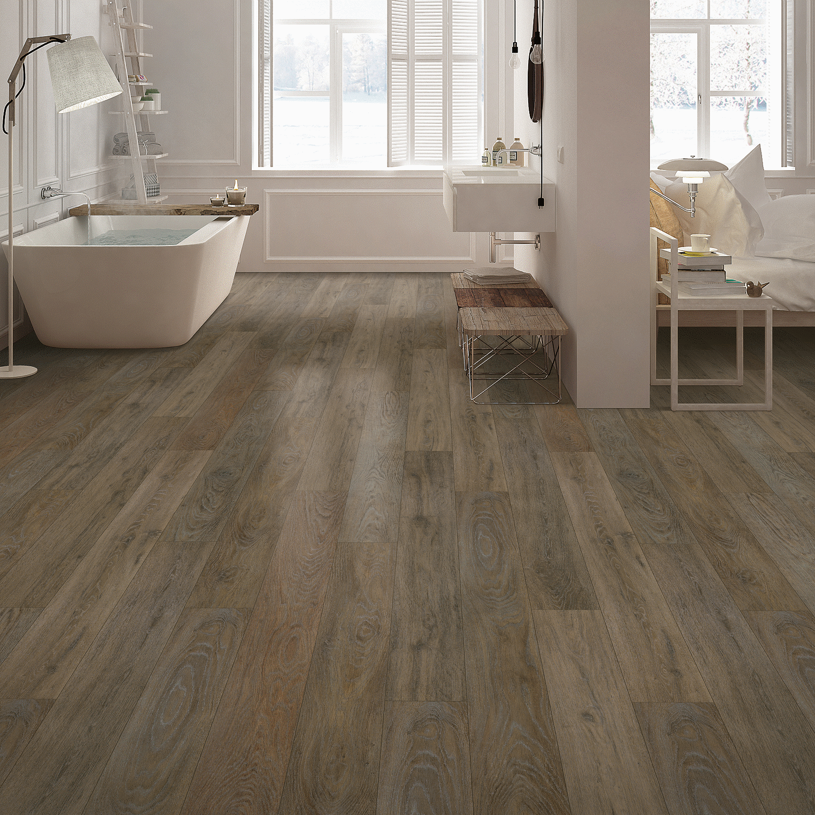 Mohawk Burnt Sienna Vinyl Plank FTS21-827 SolidTech Select Founders Trace 7" x 48" (23.86 SF/Box)