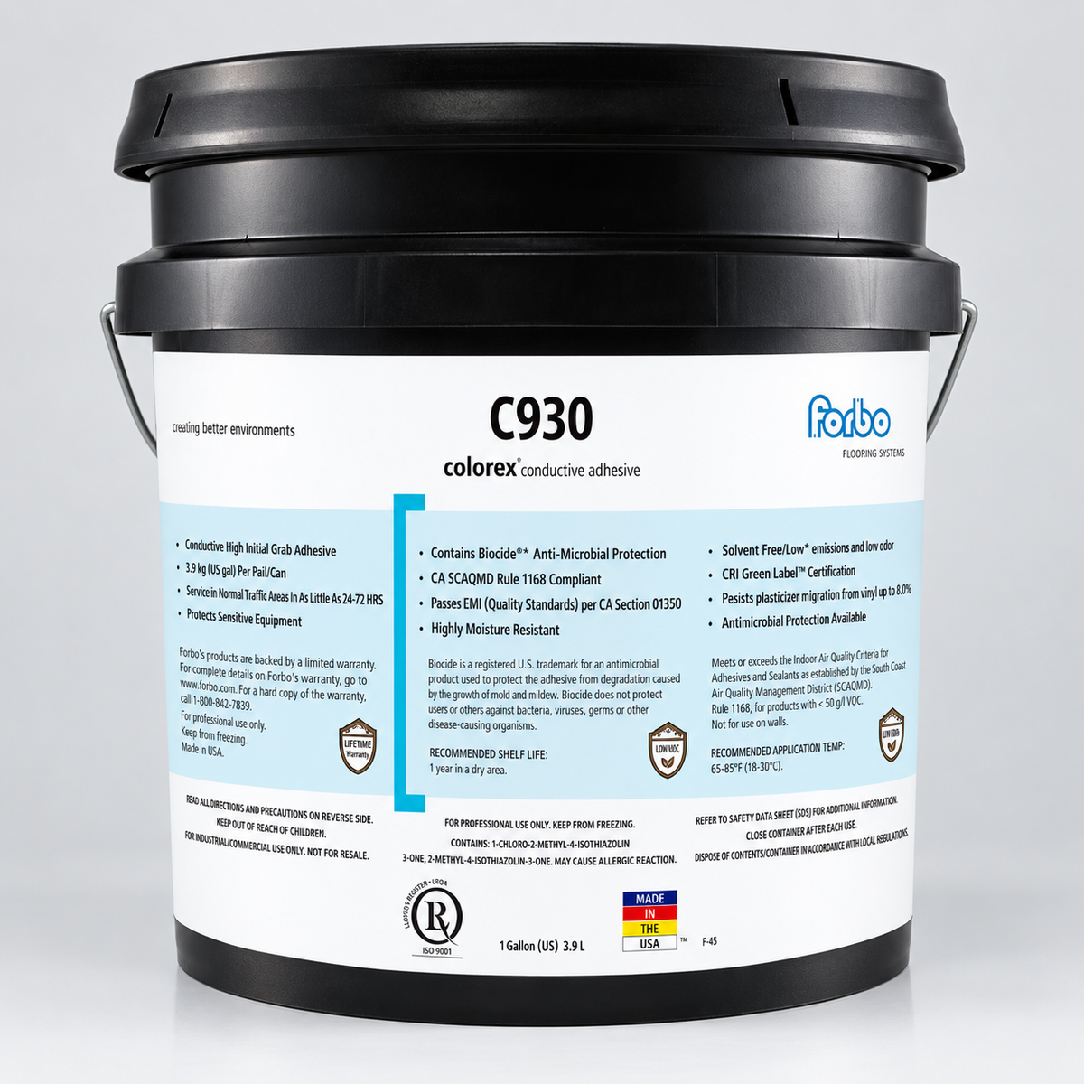 - Forbo Conductive Flooring Adhesive: C-930 4 Gallon
