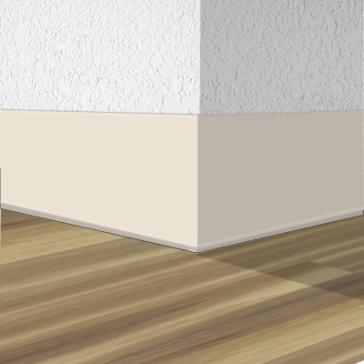 Shaw Rubber Wall Base 5915M-00074 Ivory 4" x 4' Pieces by 1/8" Straight – product image showing size, style, and brand details.