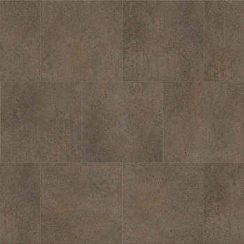 Metroflor Deja New Smooth Concrete Solid Vinyl Tile DN123807 Umber 24" x 24" – product image showing size, style, and brand details.