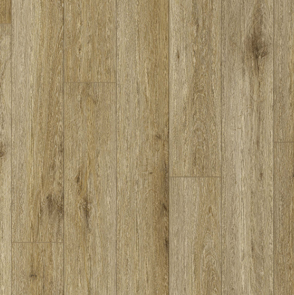Pacific Mat Calypso Collection CH50102044002 Moccasin 6.5" x 48" Laminate Flooring – product image showing size, style, and brand details.
