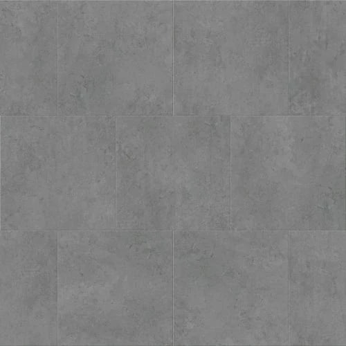 Metroflor Deja New Smooth Concrete Solid Vinyl Tile (LVT) DN123814 Zinc 24" x 24" (36 SF/Box)