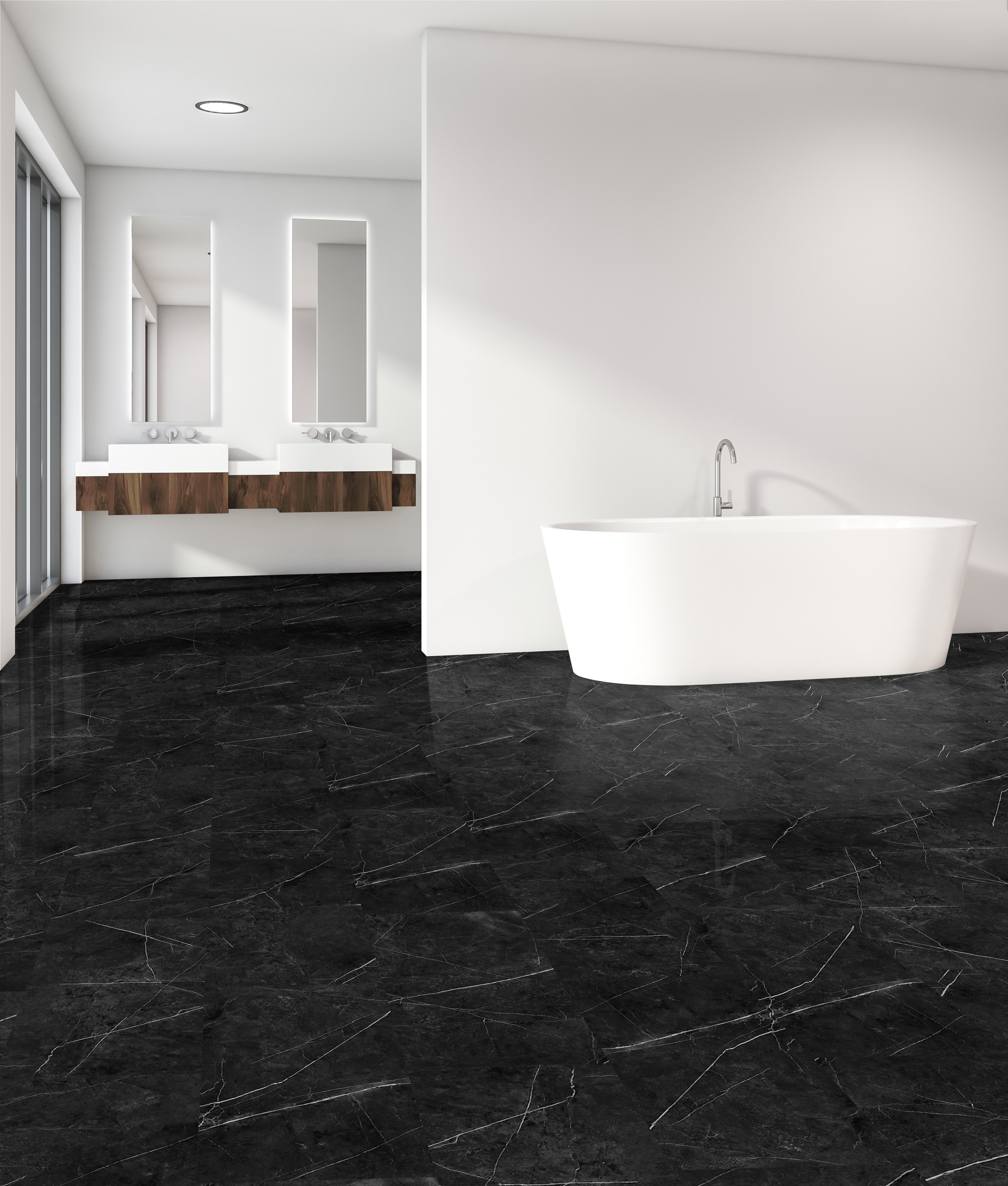 Stanton Natural Beauty Stone Nero Marquina Black 13511 16" x 32"  (21.18 Sq. Ft/Box)