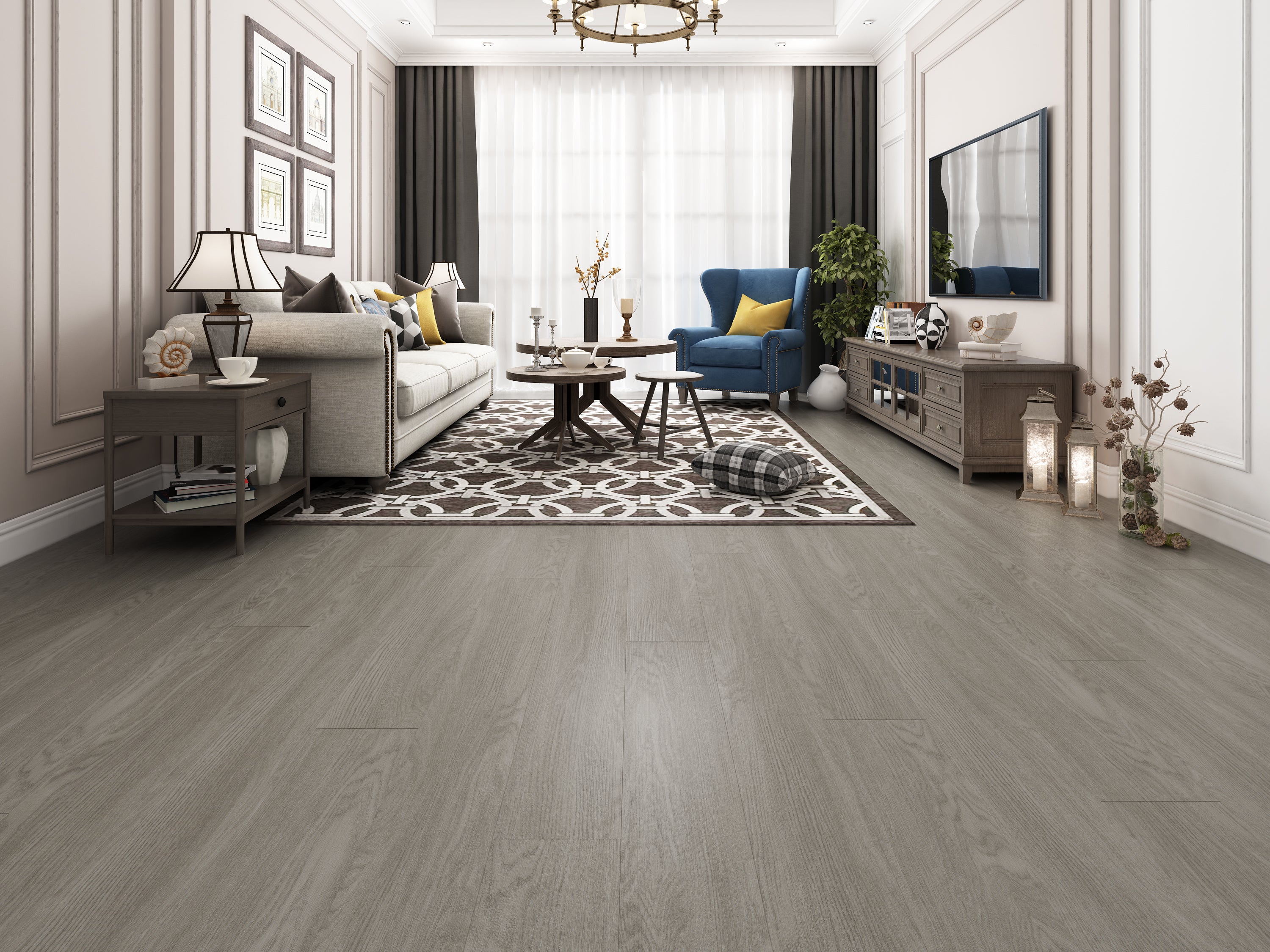 Paradigm Flooring Performer 12mil Oyster PPSPC1205 SPC Luxury Vinyl Plank 7” x 60" (23.67 SF/Box)