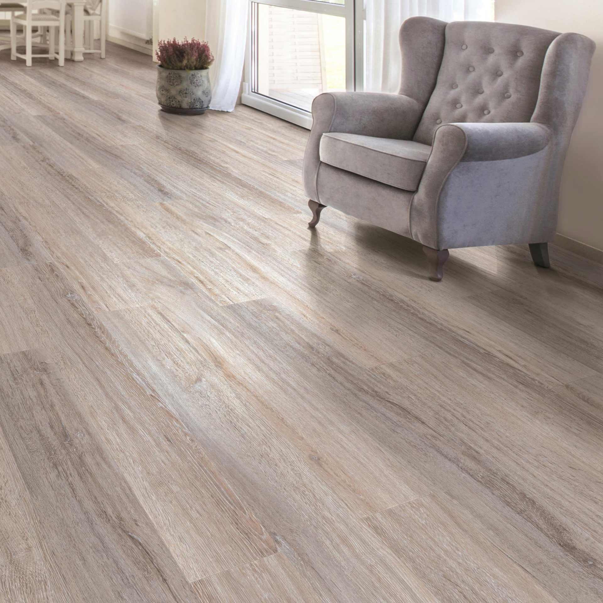 Tarkett / Johnsonite ProGen Luxury Vinyl Plank 270265013 Cerused Oak Powder 7" x 48" (28.52 SF/Box)