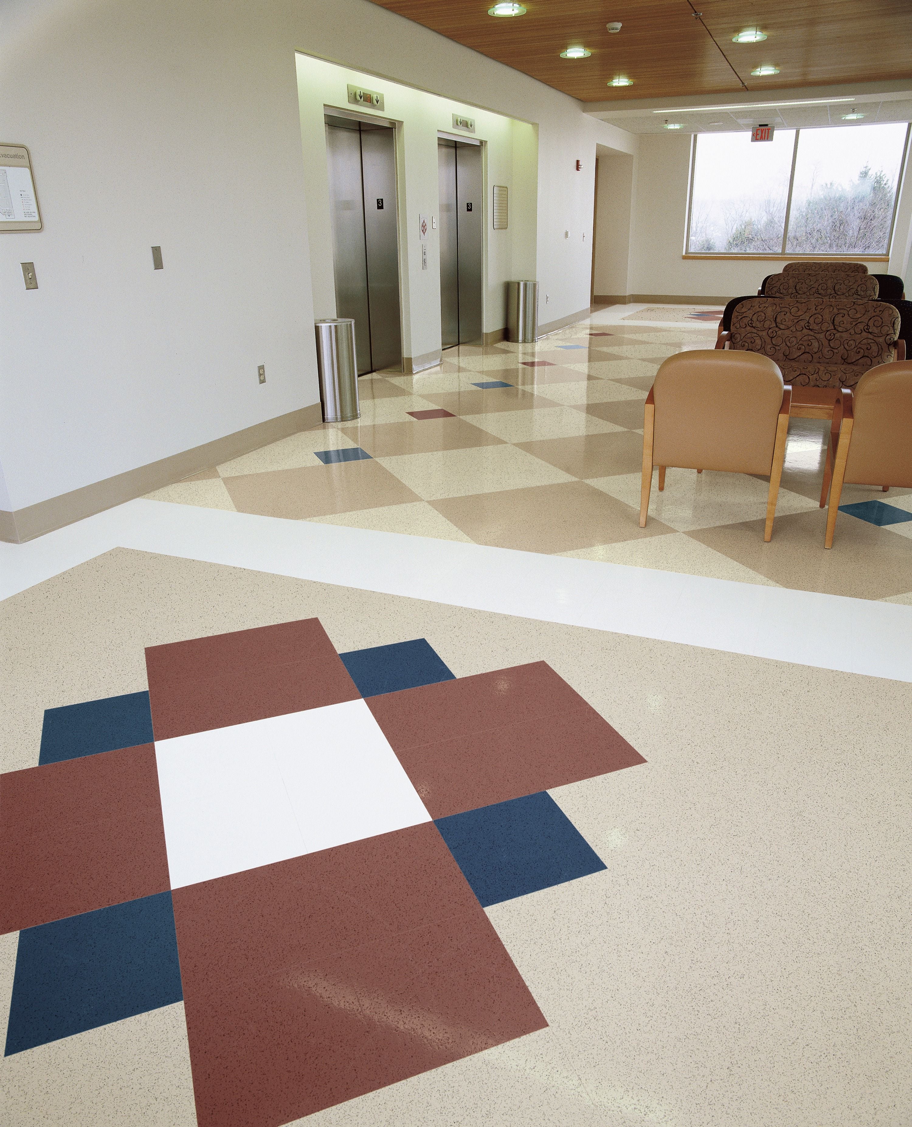 Armstrong Premium Excelon Feature Tile & Strip 56830 Chalk II 12" x 12" VCT Tile (45 SF/Box)