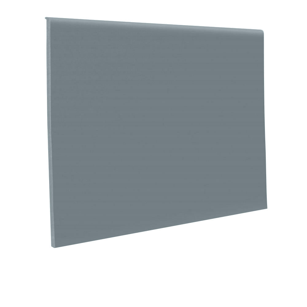 Roppe Pinnacle Wall Base Deep Fog 2.5" x 4' (30 Pcs. / Box) by 1/8" Straight (Toeless) (120 LF / Box)