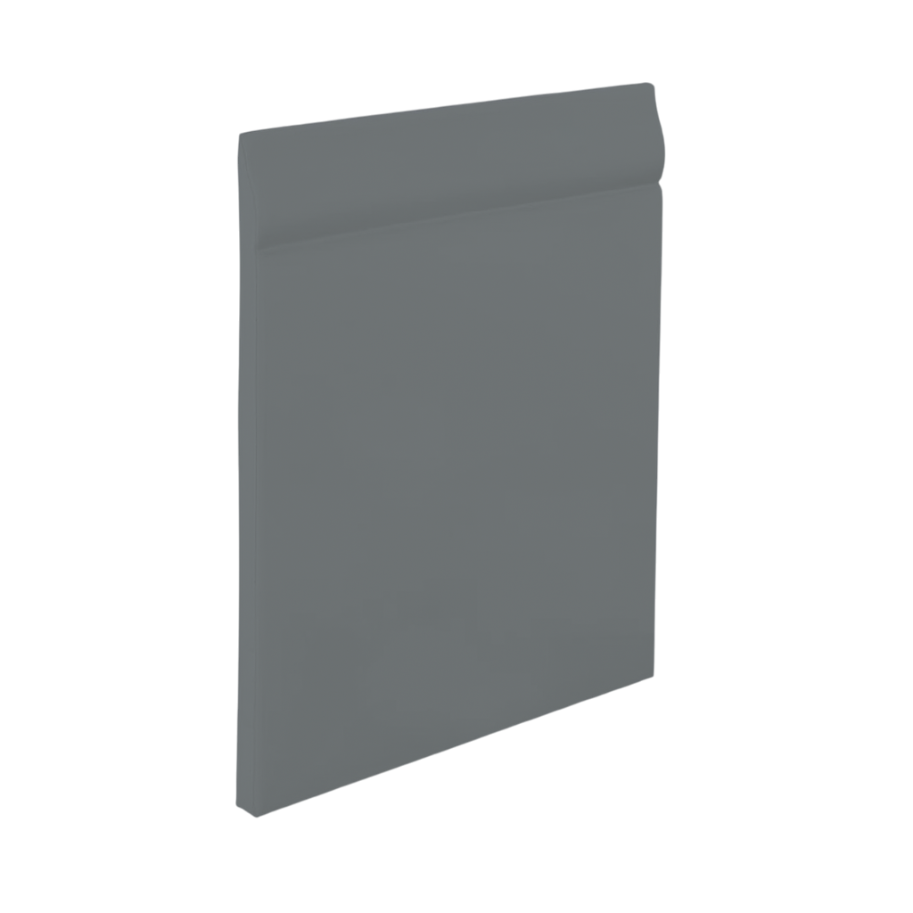 Roppe Pinnacle Plus Wall Base Classic #25 Dark Gray 4 9/16" x 60' Roll by 3/16" Straight (Toeless)