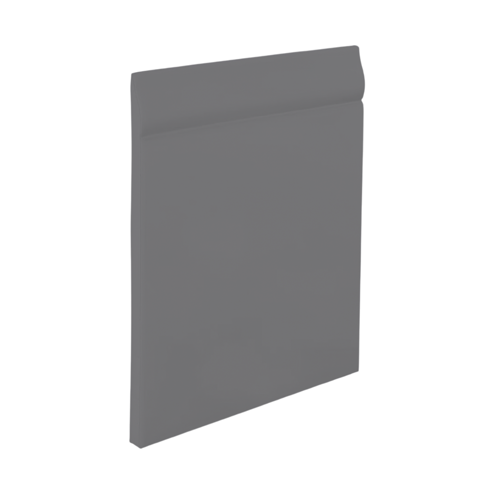 Roppe Pinnacle Plus Wall Base Classic #25 Steel Gray 4 9/16" x 60' Roll by 3/16" Straight (Toeless)
