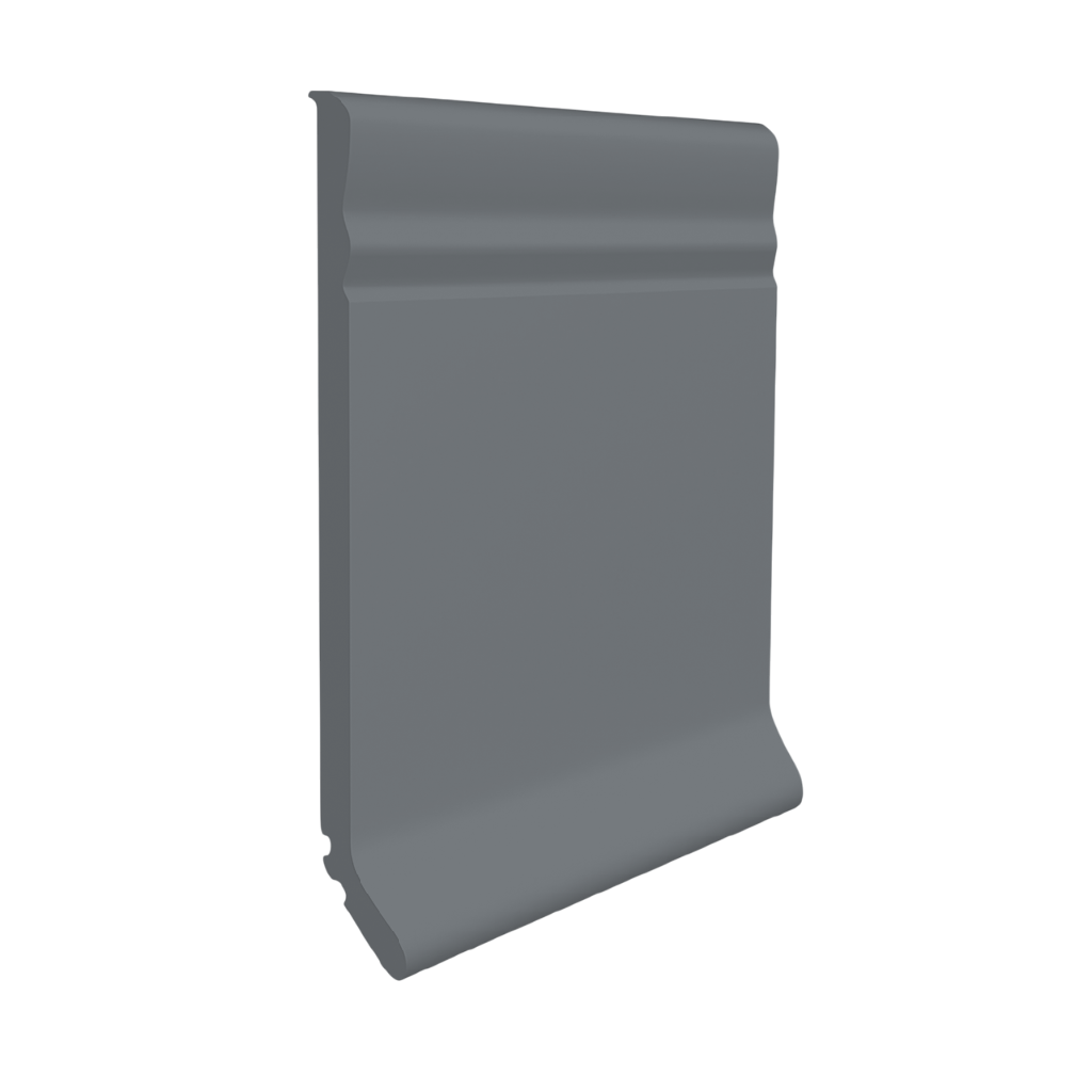 Roppe Pinnacle Plus Wall Base Draft #20 Dark Gray 4" x 120' Roll by 1/8" Cove (with Toe)