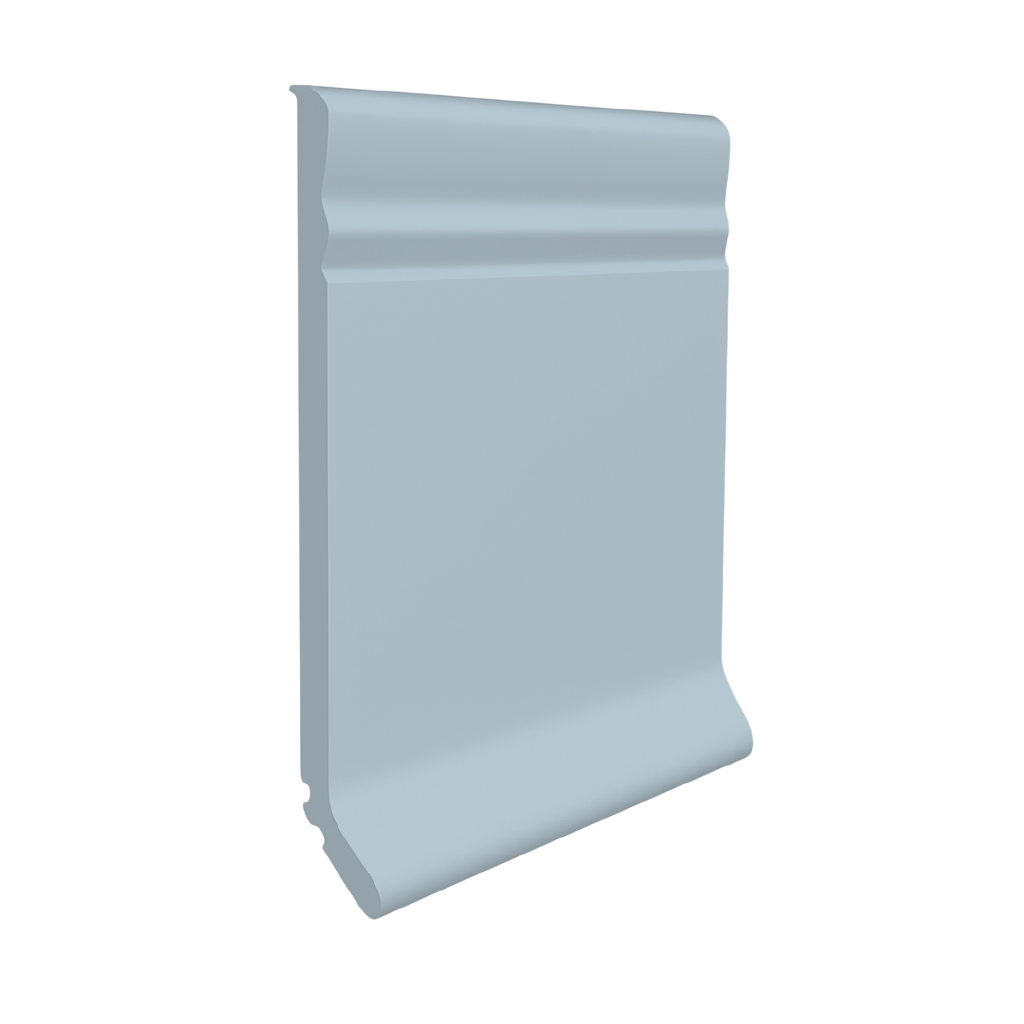 Roppe Pinnacle Plus Wall Base Draft #20 Peaceful Blue 4" x 120' Roll by 1/8" Cove (with Toe)