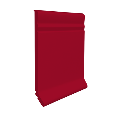 Roppe Pinnacle Plus Wall Base Draft #20 Red 4" x 120' Roll by 1/8" Cove (with Toe)