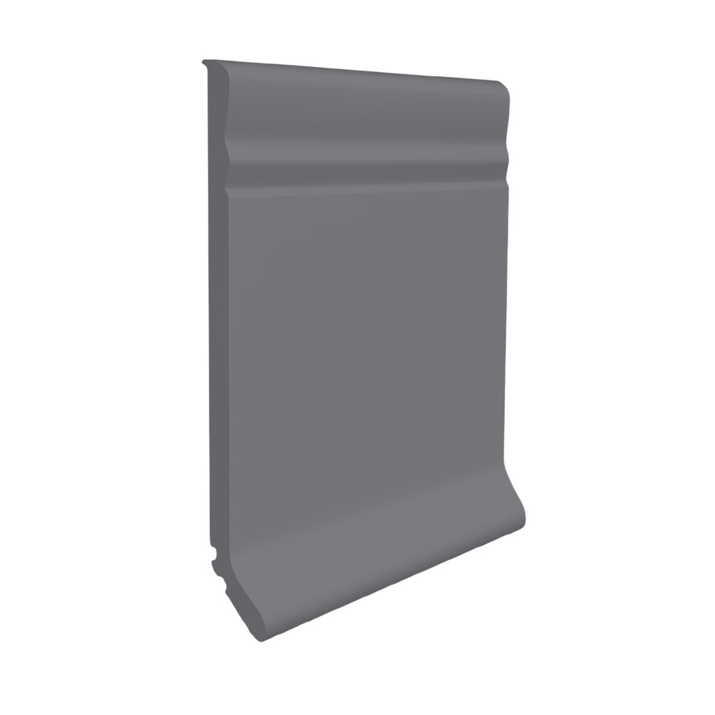Roppe Pinnacle Plus Wall Base Draft #20 Steel Gray 4" x 120' Roll by 1/8" Cove (with Toe)