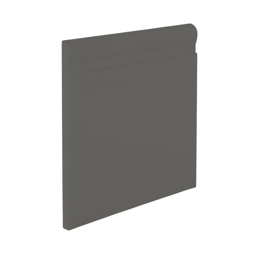 Roppe Pinnacle Plus Wall Base Fashion #85 Charcoal 4.25" x 60' Roll by 1/4" Straight (Toeless)