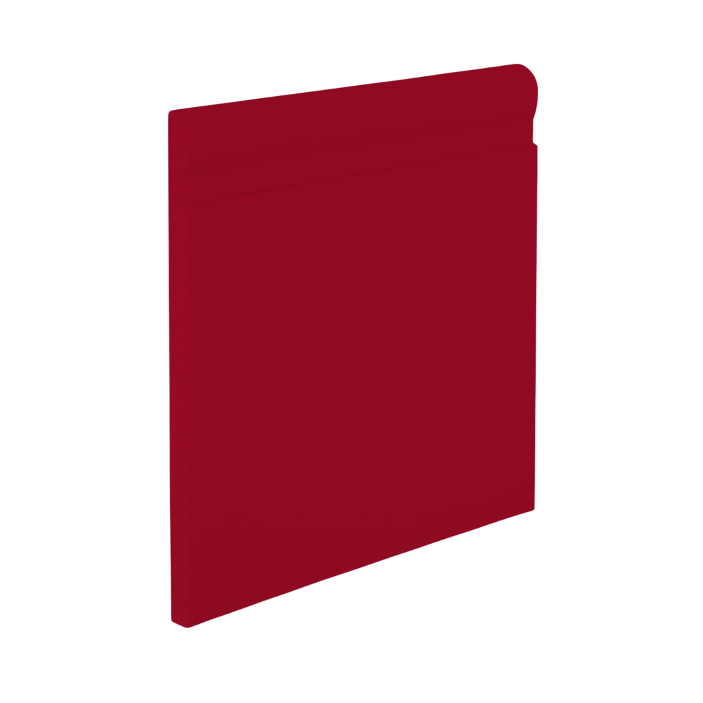 Roppe Pinnacle Plus Wall Base Fashion #85 Red 4.25" x 60' Roll by 1/4" Straight (Toeless)