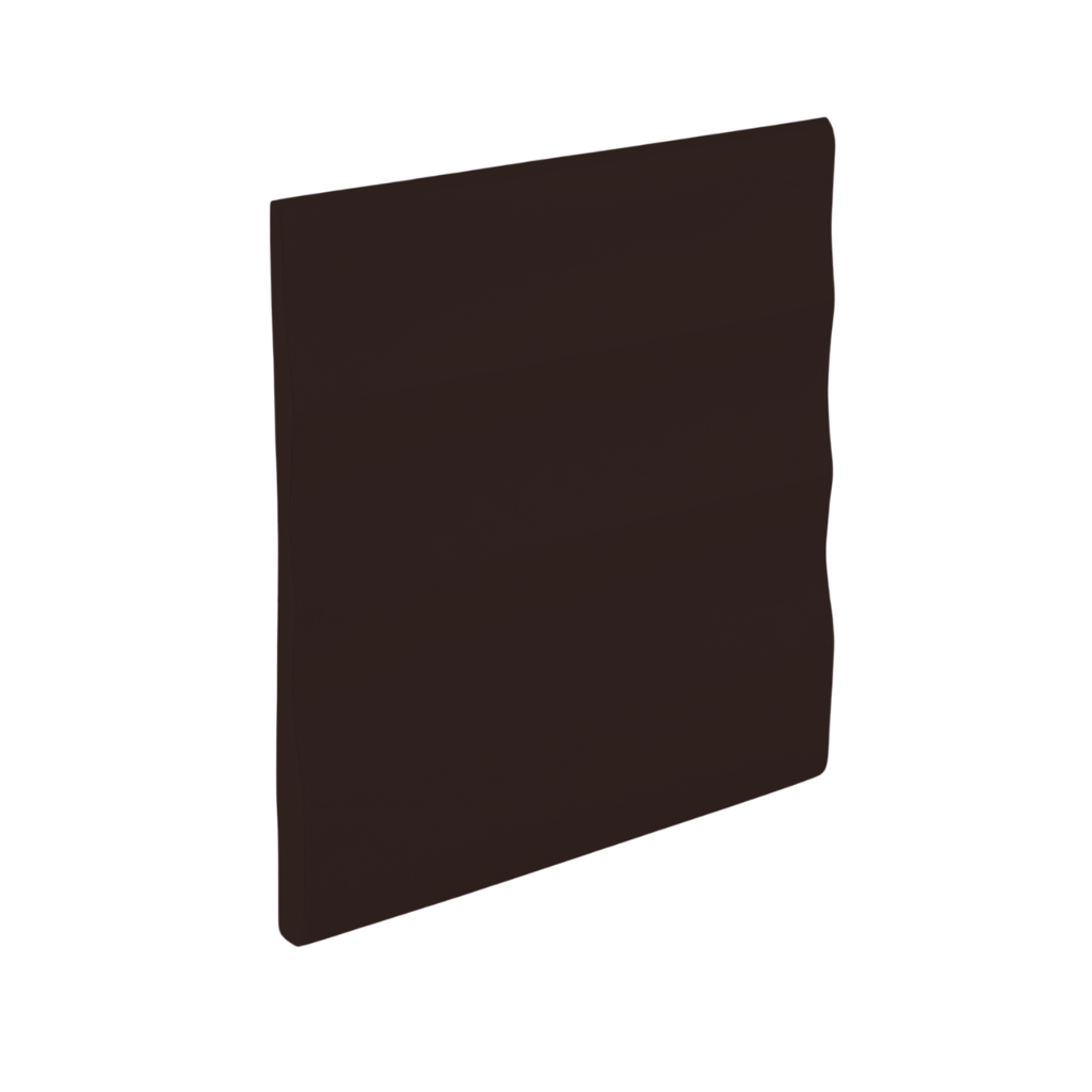 Roppe Pinnacle Plus Wall Base Impressions #50 Brown 4" x 60' Roll by 3/16" Straight (Toeless)