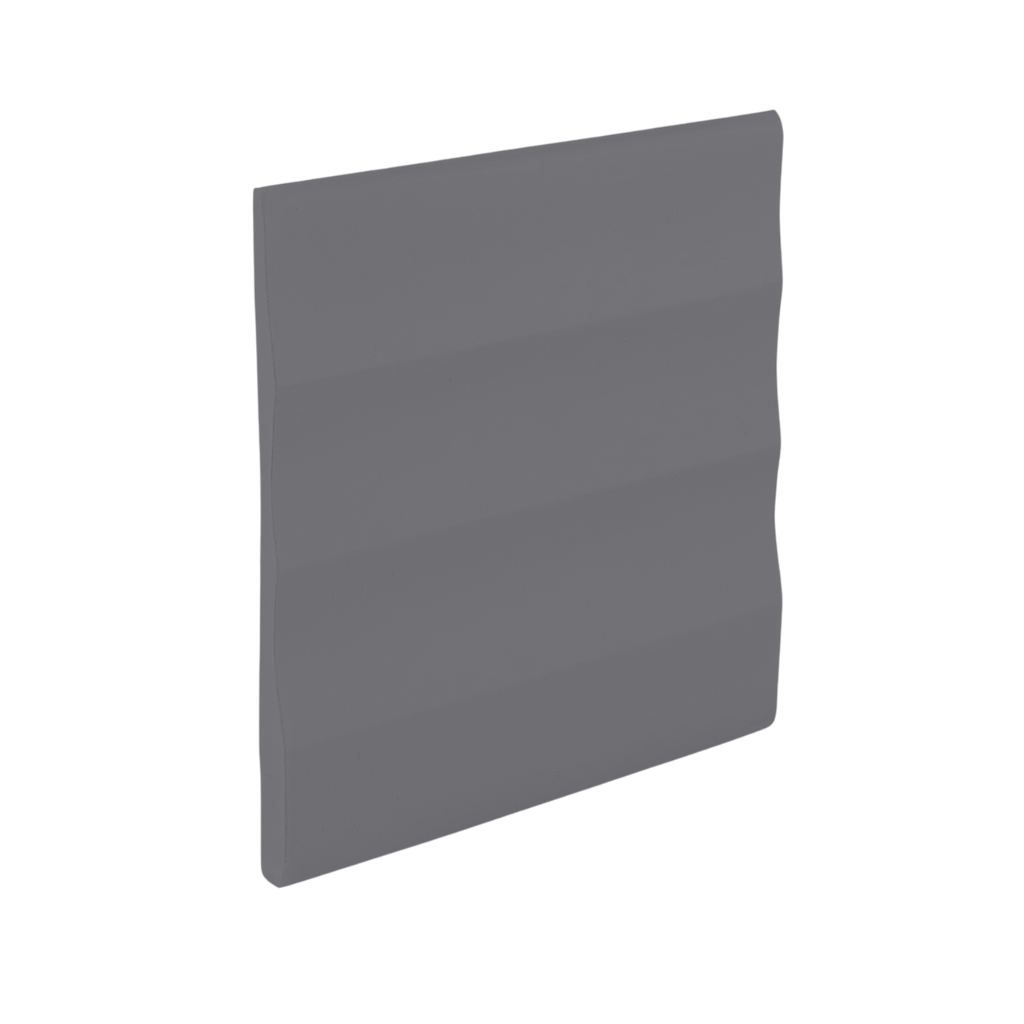Roppe Pinnacle Plus Wall Base Impressions #50 Steel Gray 4" x 60' Roll by 3/16" Straight (Toeless)