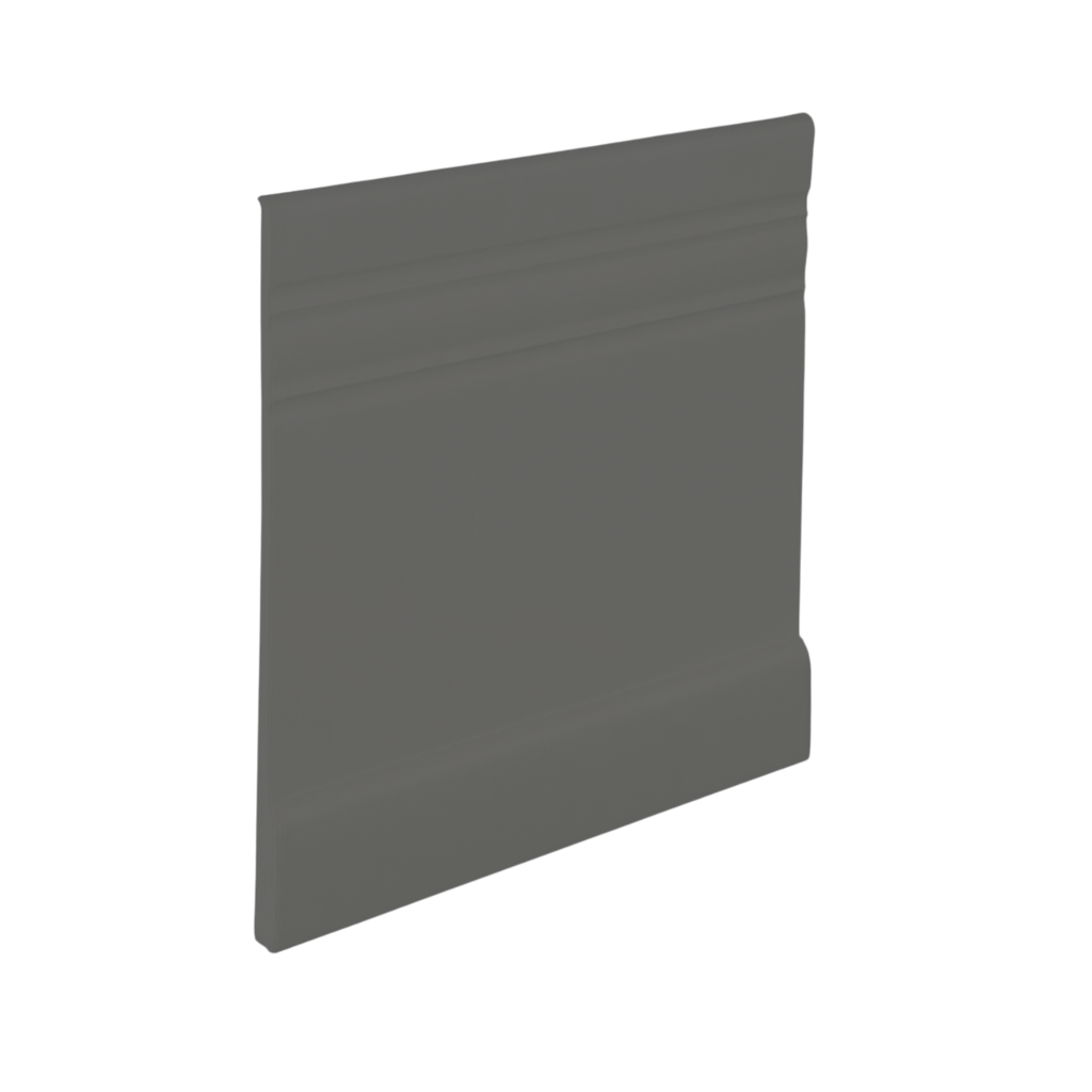 Roppe Pinnacle Plus Wall Base Impulse #15 Charcoal 5 1/4" x 60' Roll by 3/16" Straight (Toeless)
