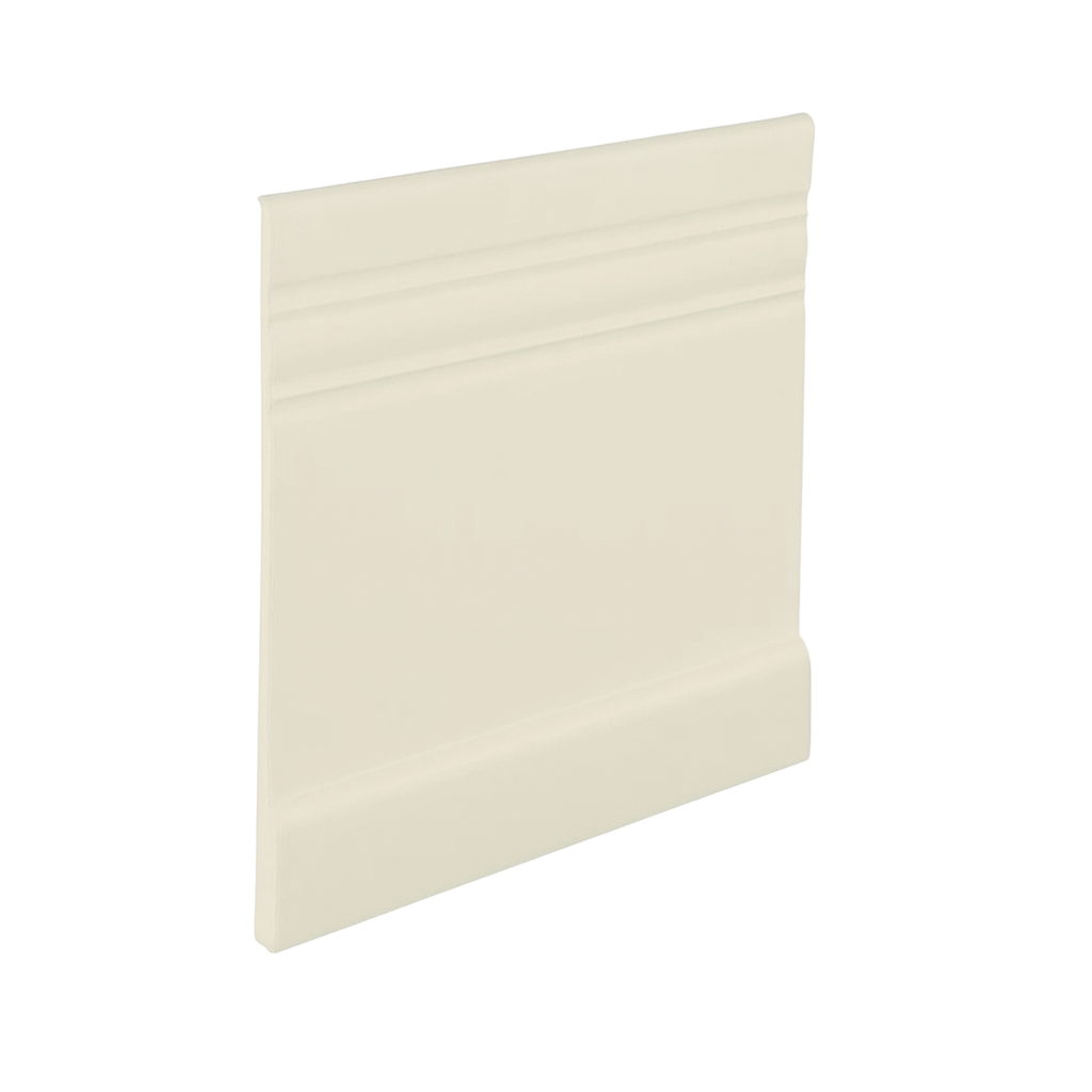 Roppe Pinnacle Plus Wall Base Impulse #15 Snow 5 1/4" x 60' Roll by 3/16" Straight (Toeless)