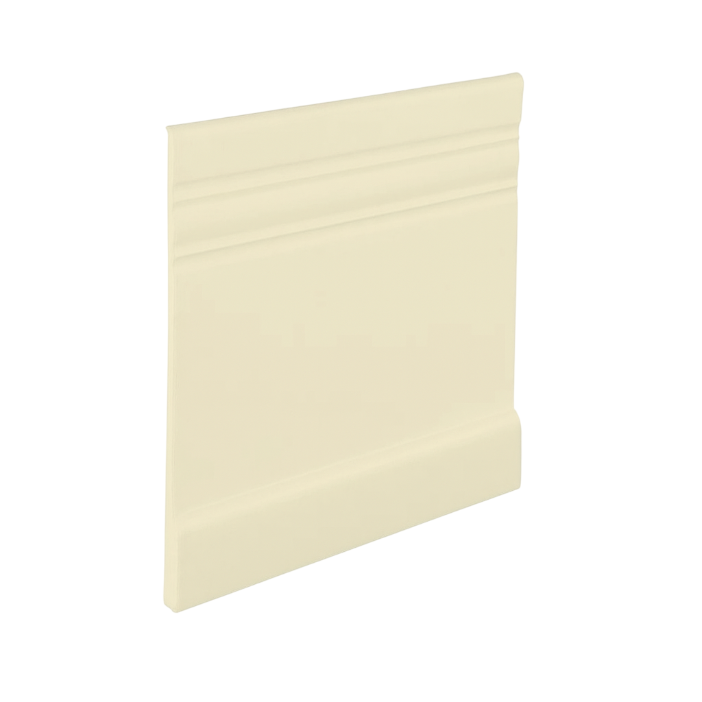 Roppe Pinnacle Plus Wall Base Impulse #15 White 5 1/4" x 60' Roll by 3/16" Straight (Toeless)