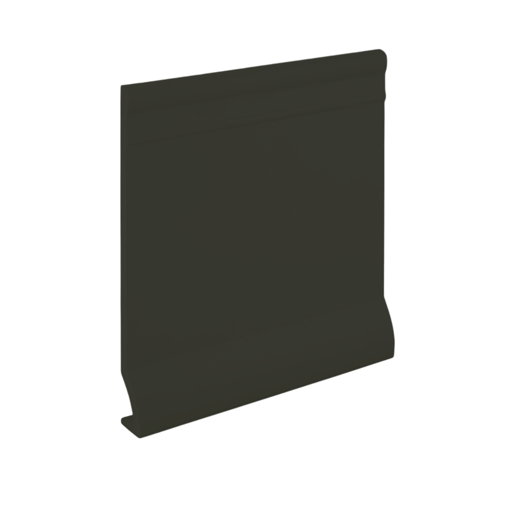 Roppe Pinnacle Plus Wall Base Intrigue #90 Black Brown 4" x 60' Roll by 3/8" Cove (with Toe)