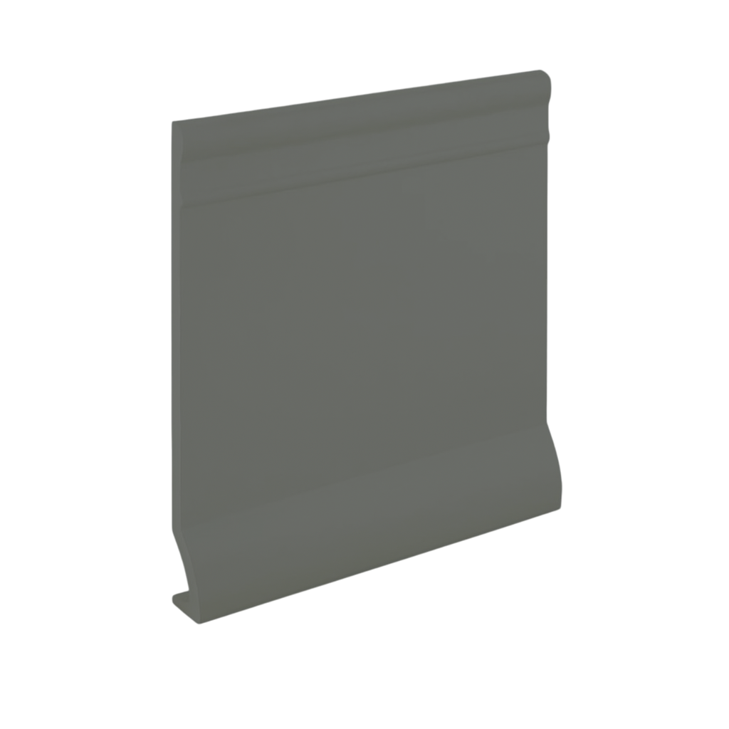 Roppe Pinnacle Plus Wall Base Intrigue #90 Dark Gray 4" x 60' Roll by 3/8" Cove (with Toe)