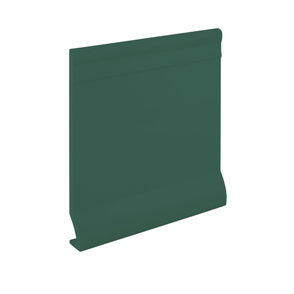 Roppe Pinnacle Plus Wall Base Intrigue #90 Hunter Green 4" x 60' Roll by 3/8" Cove (with Toe)