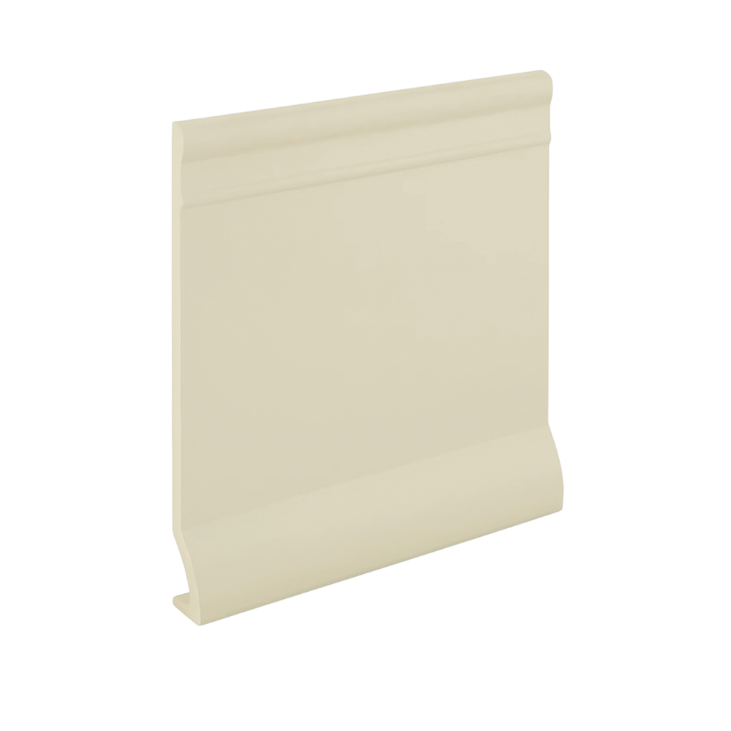 Roppe Pinnacle Plus Wall Base Intrigue #90 Snow 4" x 60' Roll by 3/8" Cove (with Toe)