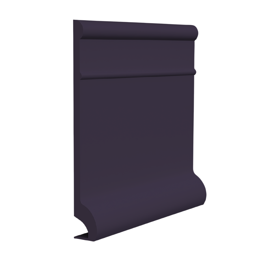 Roppe Pinnacle Plus Wall Base Invent #95 Aubergine 5 1/2" x 60' Roll by 3/8" Cove (with Toe)