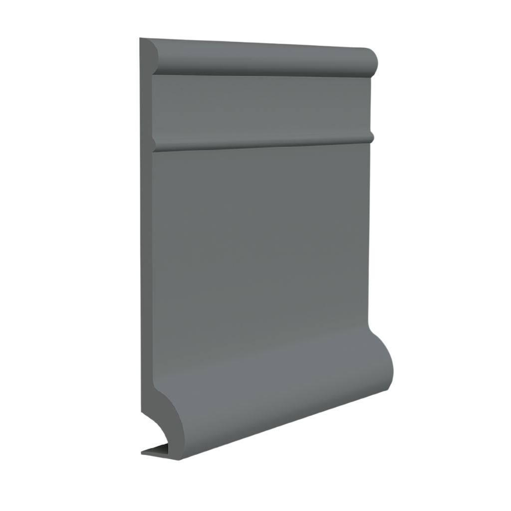 Roppe Pinnacle Plus Wall Base Invent #95 Dark Gray 5 1/2" x 60' Roll by 3/8" Cove (with Toe)