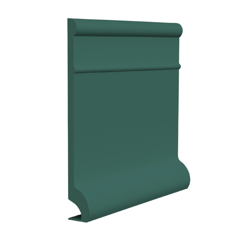 Roppe Pinnacle Plus Wall Base Invent #95 Hunter Green 5 1/2" x 60' Roll by 3/8" Cove (with Toe)