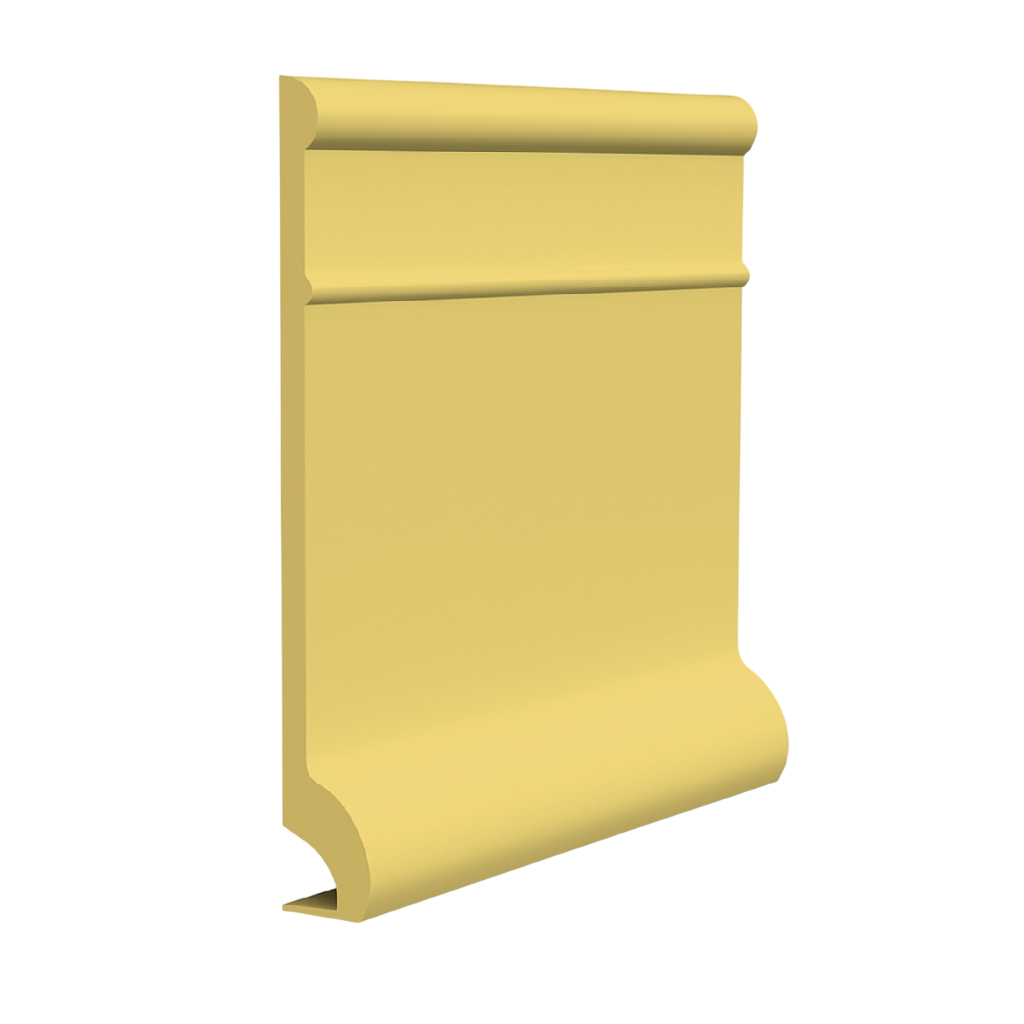 Roppe Pinnacle Plus Wall Base Invent #95 Jonquil 5 1/2" x 60' Roll by 3/8" Cove (with Toe)