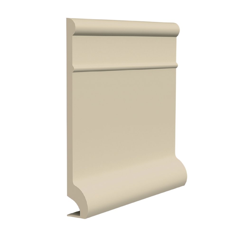 Roppe Pinnacle Plus Wall Base Invent #95 Natural 5 1/2" x 60' Roll by 3/8" Cove (with Toe)