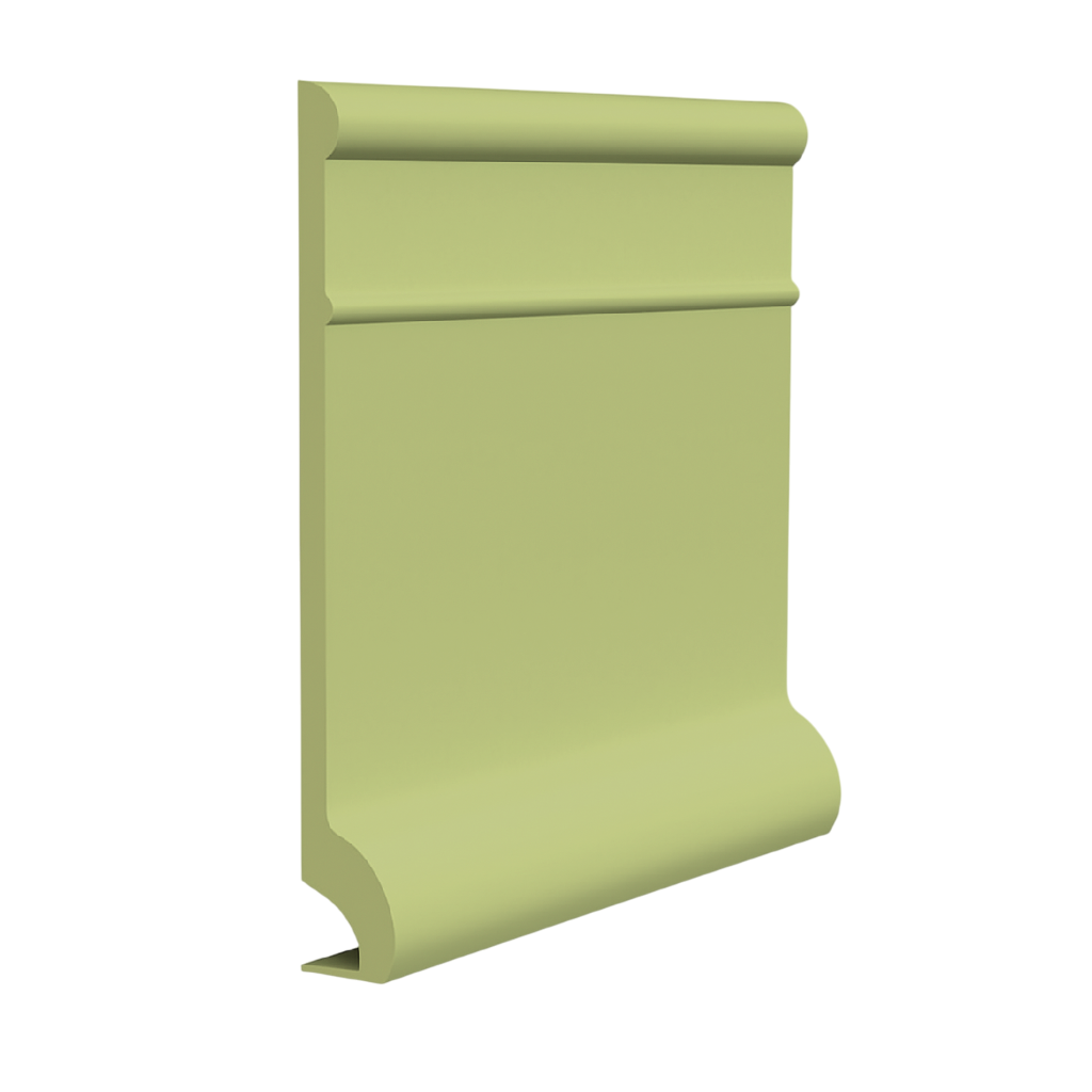 Roppe Pinnacle Plus Wall Base Invent #95 Pear Green 5 1/2" x 60' Roll by 3/8" Cove (with Toe)
